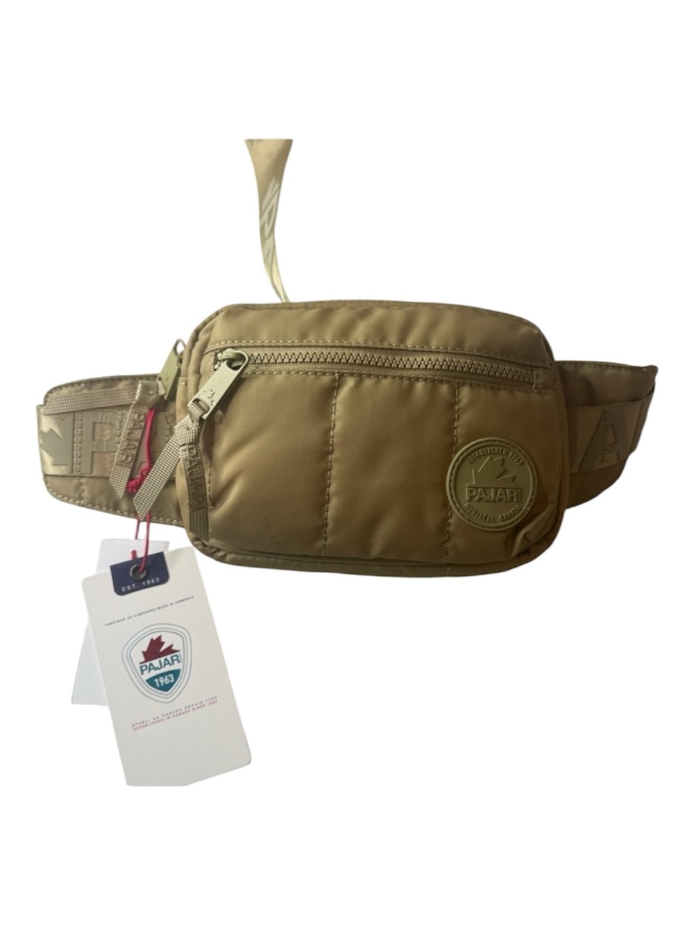 PAJAR Canada Crossbody Nylon Quilted Bag Light Green